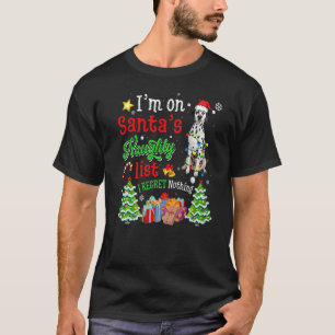 Dalmatische hond op de Naughty List programma's T-shirt