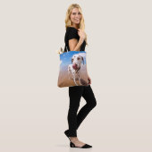 Dalmatische hond op strand tote bag (Op model)