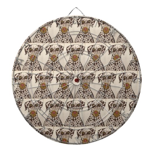 Dalmatische Hond Patroon Dartbord (Voorkant)