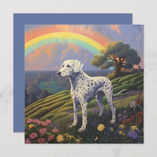 Dalmatische Hond Rainbow Bridge Aangepaste Naam Me (Voorkant / Achterkant)