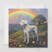 Dalmatische Hond Rainbow Bridge Aangepaste Naam Me (Voorkant)