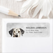 Dalmatische hond retour adreslabels etiket (Insitu)