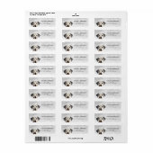 Dalmatische hond retour adreslabels etiket (Full Sheet)