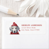 Dalmatische hond retour adreslabels etiket (Insitu)