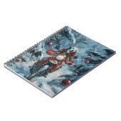 Dalmatische Hond Rijden Motorfiets Kerstmis Notitieboek (Linkerzijde)