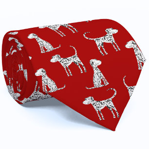 Dalmatische hond rood stropdas