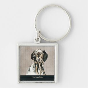 Dalmatische hond sleutelhanger