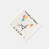 Dalmatische hond verjaardagsfeestje servet (Hoek)