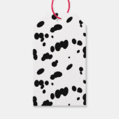 Dalmatische Hond Vlekken Leuk Zwart en Wit Bont Cadeaulabel (Voorkant)