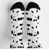 Dalmatische hond zwart en wit vlekkerig bontpatroo sokken (Top)