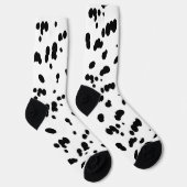 Dalmatische hond zwart en wit vlekkerig bontpatroo sokken (Rechts)