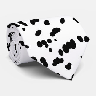 Dalmatische Hond Zwart-wit Vlekken Patroon Stropdas