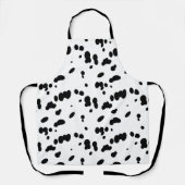 Dalmatische hond zwart-wit vlekkenpatroon schort (Voorkant)
