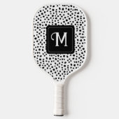 Dalmatische honden blauw pickleball paddle (Achterkant)