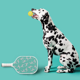 Dalmatische honden blauw pickleball paddle