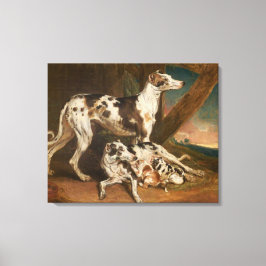 Dalmatische Honden (door James Ward) Canvas Afdruk