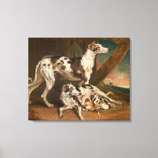 Dalmatische Honden (door James Ward) Canvas Afdruk (Voorkant)