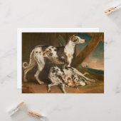 Dalmatische Honden (door James Ward) Kaart (Voorkant / Achterkant in situ)