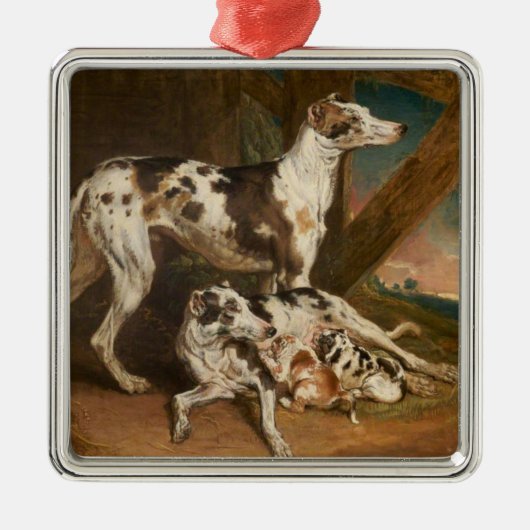 Dalmatische Honden (door James Ward) Metalen Ornament (Voorkant)