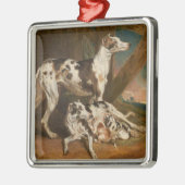 Dalmatische Honden (door James Ward) Metalen Ornament (Links)