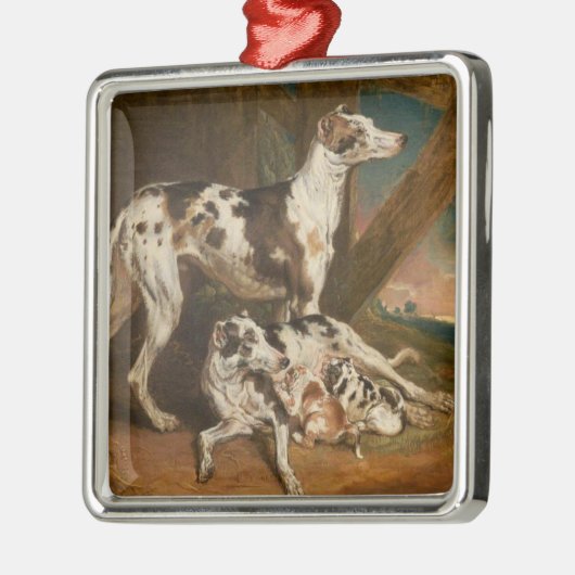 Dalmatische Honden (door James Ward) Metalen Ornament (Links)