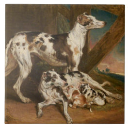 Dalmatische Honden (door James Ward) Tegeltje