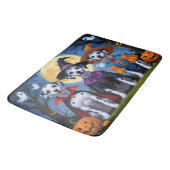 Dalmatische Honden Pompoen Halloween Grappig Badmat (Gekanteld)