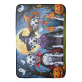 Dalmatische Honden Pompoen Halloween Grappig Badmat (Voorkant Verticaal)