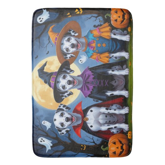 Dalmatische Honden Pompoen Halloween Grappig Badmat