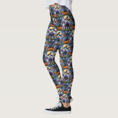 Dalmatische Honden Pompoen Halloween Grappig Leggings (Links)