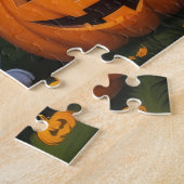 Dalmatische Honden Pompoen Halloween Grappig Legpuzzel (Zijkant)