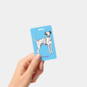 Dalmatische hondencartoon badge (Handheld)