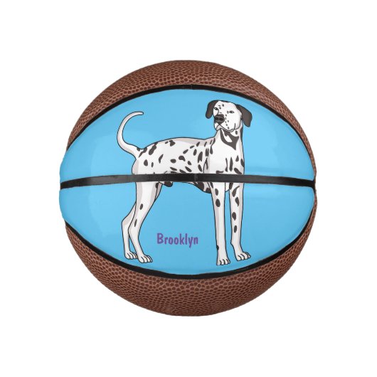 Dalmatische hondencartoon basketbal (Voorkant)