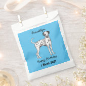 Dalmatische hondencartoon bedankzakje (Geknipt)