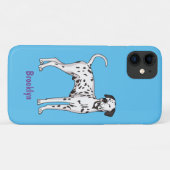 Dalmatische hondencartoon Case-Mate iPhone case (Achterkant (horizontaal))