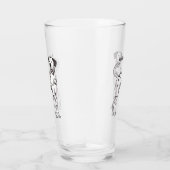 Dalmatische hondencartoon glas (Rechts)
