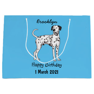 Dalmatische hondencartoon groot cadeauzakje