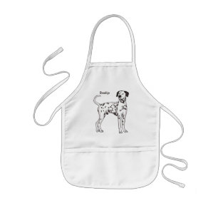 Dalmatische hondencartoon kinder schort