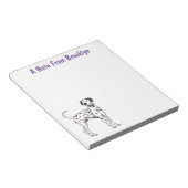 Dalmatische hondencartoon notitieblok (Schuin)
