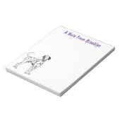 Dalmatische hondencartoon notitieblok (Linkerzijde)