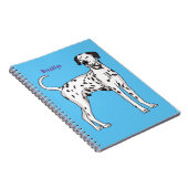 Dalmatische hondencartoon notitieboek (Rechterzijde)