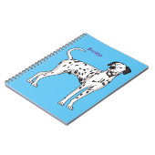 Dalmatische hondencartoon notitieboek (Linkerzijde)