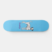 Dalmatische hondencartoon persoonlijk skateboard (Horizontaal)