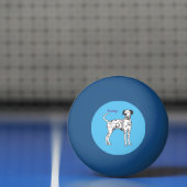 Dalmatische hondencartoon pingpongbal (Net)