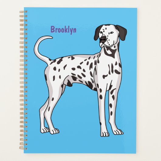 Dalmatische hondencartoon planner (Voorkant)