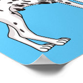 Dalmatische hondencartoon poster (Hoek)
