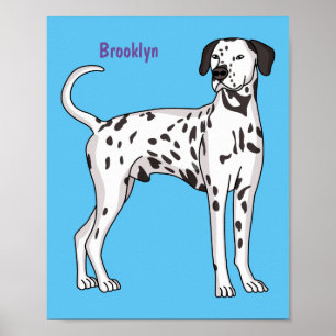 Dalmatische hondencartoon poster