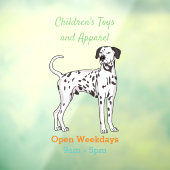 Dalmatische hondencartoon raamsticker (Vel 3)