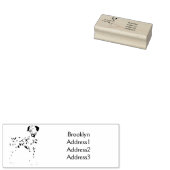 Dalmatische hondencartoon rubberstempel (Gestempeld)