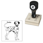 Dalmatische hondencartoon rubberstempel (Gestempeld)
